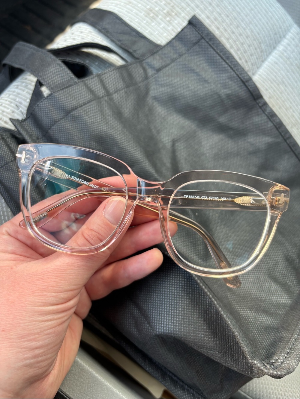 Tom Ford Clear Square Prescription Glasses